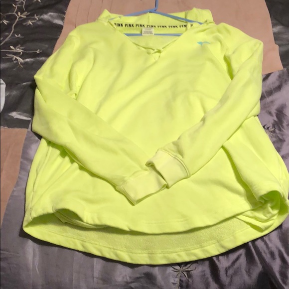 PINK Victoria's Secret Tops - Pink Hoodie Size L BRAND NEW
